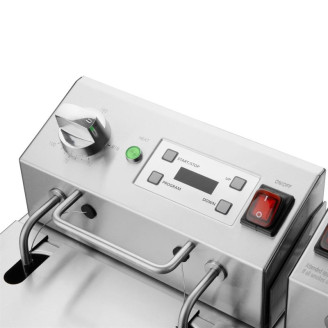Buffalo Dubbele Elektrische Friteuse met Timer 2x5Ltr