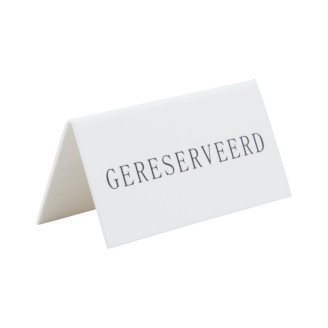Securit Reservering Bordje Nederlands - Gereserveerd (5 stuks)