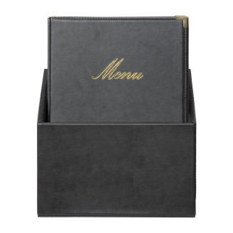 Securit Classic lederstijl 20 sets 4x A4 menukaarten