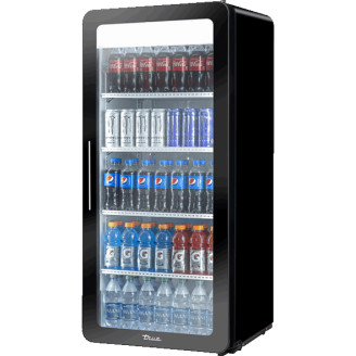 True merchandising koelkast met glazen deur - 291L
