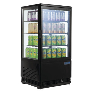 Polar C-Serie Zwarte Energiezuinige Toonbankkoelkast - 68L - CX577