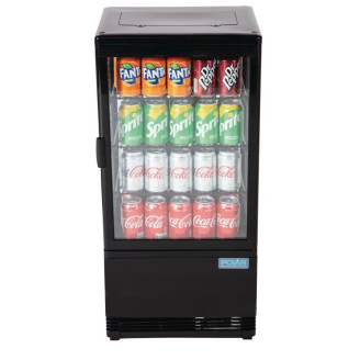 Polar C-Serie Zwarte Energiezuinige Toonbankkoelkast - 68L - CX577