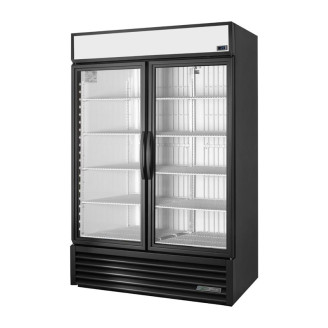 True staande displayvriezer met 2 glazen zwenkdeuren - 1217L