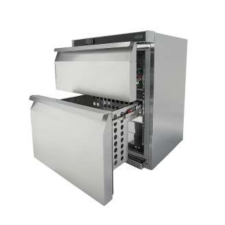 Combisteel tafelmodel koelkast RVS 101L 2 laden