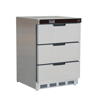 Combisteel tafelmodel koelkast RVS 101L 3 laden