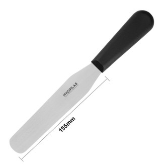 Hygiplas recht paletmes 150 mm zwart