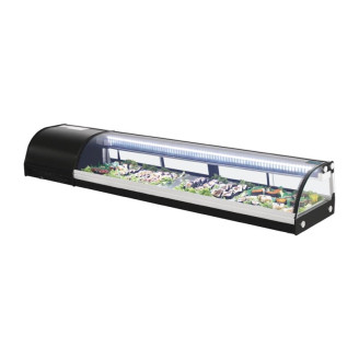 Polar tapas- / sushivitrine - 7x 1/3 GN - DA539