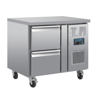Polar RVS koelwerkbank - DA546 - 2 lades