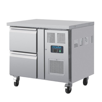 Polar RVS koelwerkbank - DA546 - 2 lades