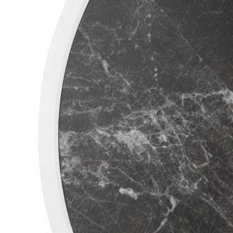 Bolero Rond Tafelblad Van Glasvezel, Donker Granieteffect, 580mm