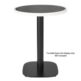 Bolero Rond Tafelblad Van Glasvezel, Donker Granieteffect, 580mm