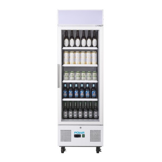 Polar G-serie staande display koelkast 218 liter wit