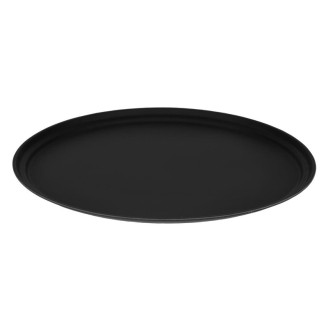 Cambro Camtread ovaal antislip glasvezel dienblad zwart 68,5x56cm