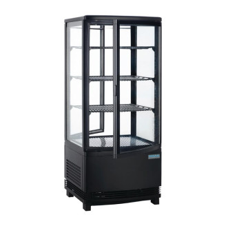 Polar display koelvitrine Zwart - 86 liter - DP288