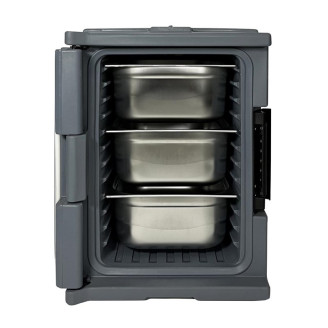 Vogue Thermo-Box 600 Voorlader Box Zwart - 465X610x630mm