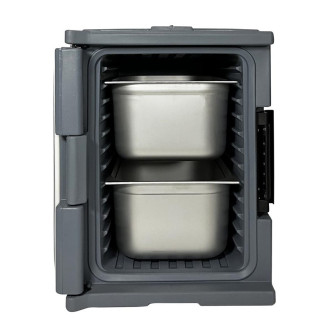 Vogue Thermo-Box 600 Voorlader Box Zwart - 465X610x630mm