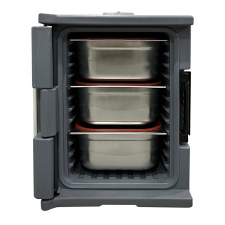 Vogue Thermo-Box 600 Voorlader Box Zwart - 465X610x630mm