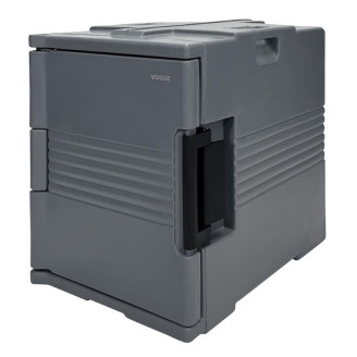 Vogue Thermo-Box 600 Voorlader Box Zwart - 465X610x630mm