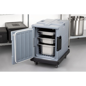 Vogue Thermo-Box 600 Voorlader Box Zwart - 465X610x630mm