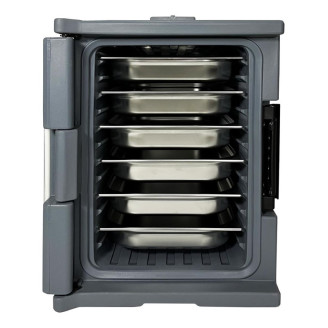 Vogue Thermo-Box 600 Voorlader Box Zwart - 465X610x630mm