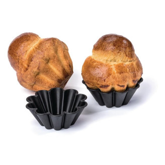 Matfer Bourgeat anti-kleef mini briochevorm 7,5 cm (12 stuks)