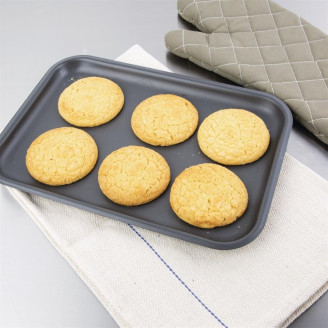 Vogue ovendoek beige met blauw