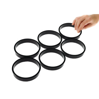Matfer Bourgeat Exoglass taartringen 10(&Oslash;)cm (6 stuks)