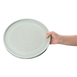 Olympia Cavolo plat rond bord zacht groen 27cm