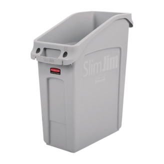 Slim Jim Rubbermaid afvalbak - Grijs - 49L