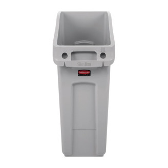 Slim Jim Rubbermaid afvalbak - Grijs - 49L