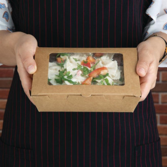 Fiesta Recyclable saladeboxen met PET venster