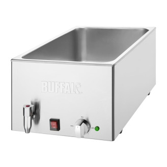 Buffalo Bain Marie 1200W | Wet Heat | Aftapkraan | 1x GN 1/1
