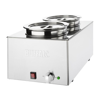 Buffalo Bain Marie 1200W | Wet heat | 2x 5,2L bakken