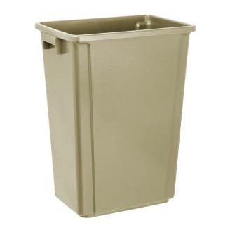 Jantex Smalle Afvalbak Beige - 60L