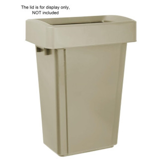 Jantex Smalle Afvalbak Beige - 60L