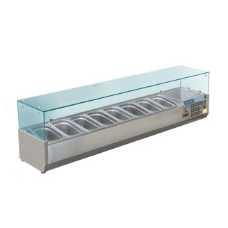 Polar ingredi&euml;ntenkoeling - glazen constructie, 8 x 1/3 GN