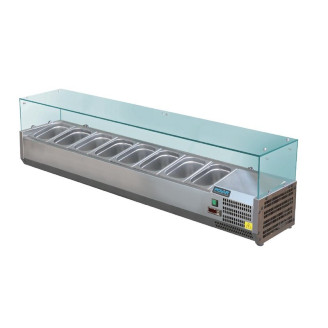 Polar ingredi&euml;ntenkoeling - glazen constructie, 8 x 1/3 GN