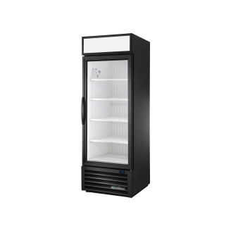 True merchandising vrieskast met glazen deur - 651L - zwart