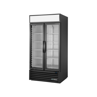 True merchandising vrieskast met 2 glazen deur - 991L - zwart
