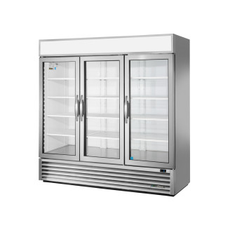 True merchandising koelkast met 3 glazen deuren - 2039L - alu
