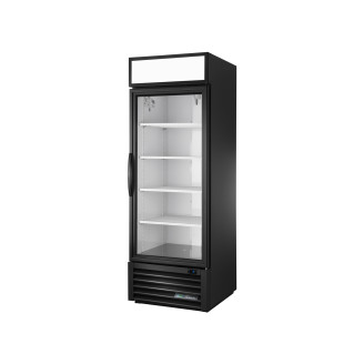 True merchandising koelkast met glazen deur - 651L - zwart