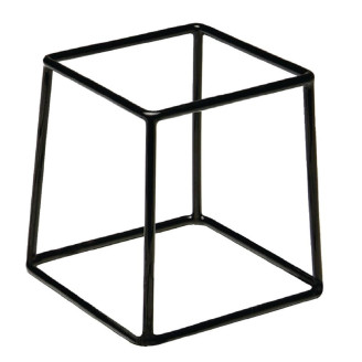 Hoge buffet standaard - zwart