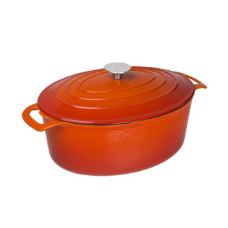 Vogue ovale braadpan oranje 6 liter