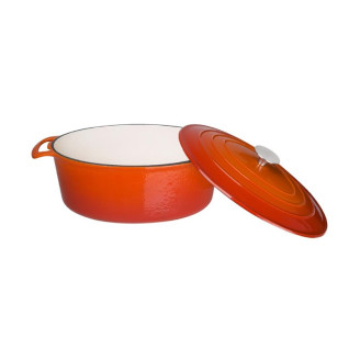 Vogue ovale braadpan oranje 6 liter