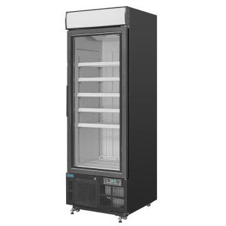 Polar display vrieskast Zwart - 420 liter - GH428