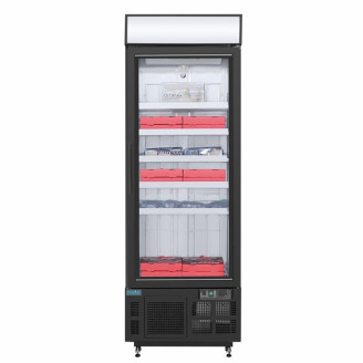 Polar display vrieskast Zwart - 420 liter - GH428