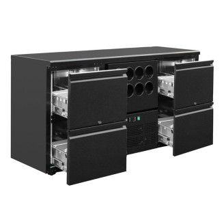 Polar bar koeling - 4 laden, flessennest - 380 liter