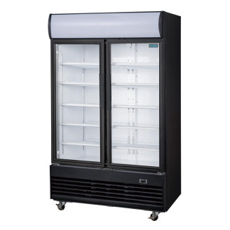 Polar G-Serie Display Koeling met Lichtbak Zwart - GM813 - 950L