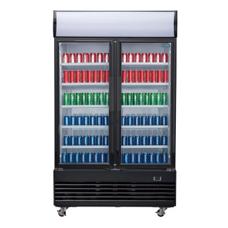 Polar G-Serie Display Koeling met Lichtbak Zwart - GM813 - 950L