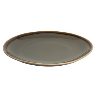 Olympia Kiln ronde coupeborden grijs 28cm